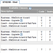 Award and Upgrade Search Interface