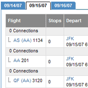 Flight Availability Interface