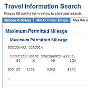 Travel Information Interface